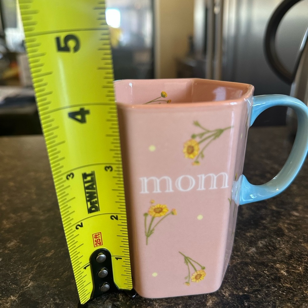 Anthropologie Mom mug with flower design as new with sticker on base - Picture 6 of 6